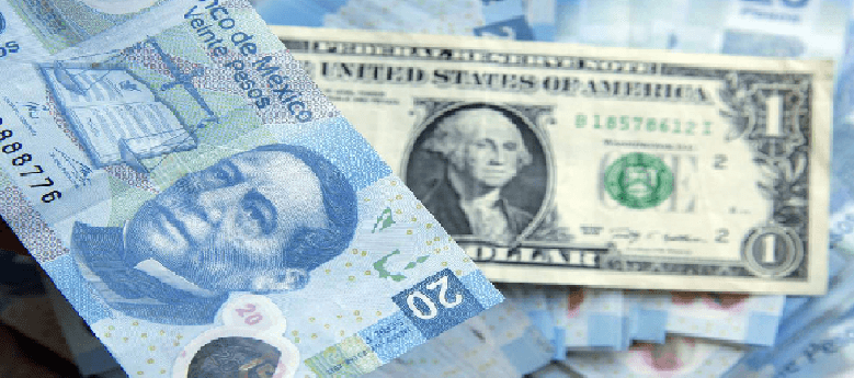 El peso mexicano se depreció frente al dólar por quinta jornada consecutiva 