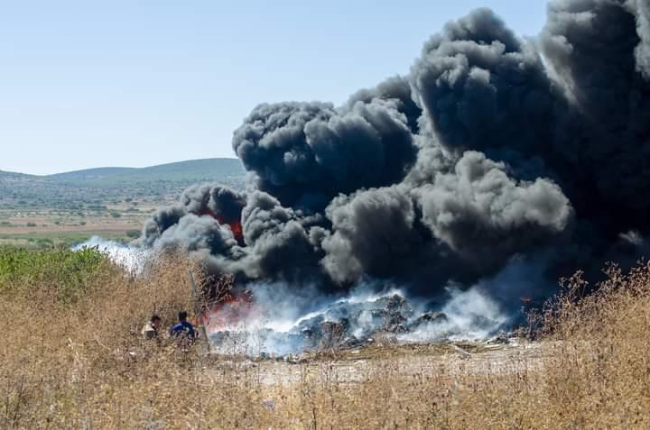 Incendio en basurero de Ixcaquixtla pone en alerta a pobladores 