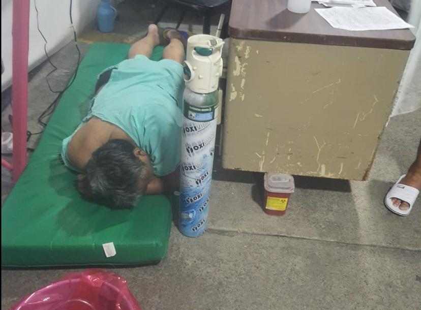 En IMSS de Iztacalco los enfermos de COVID19 duermen en el piso