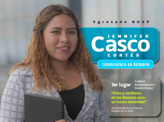 Egresada de Actuaría BUAP gana premio del Observatorio de Finanzas