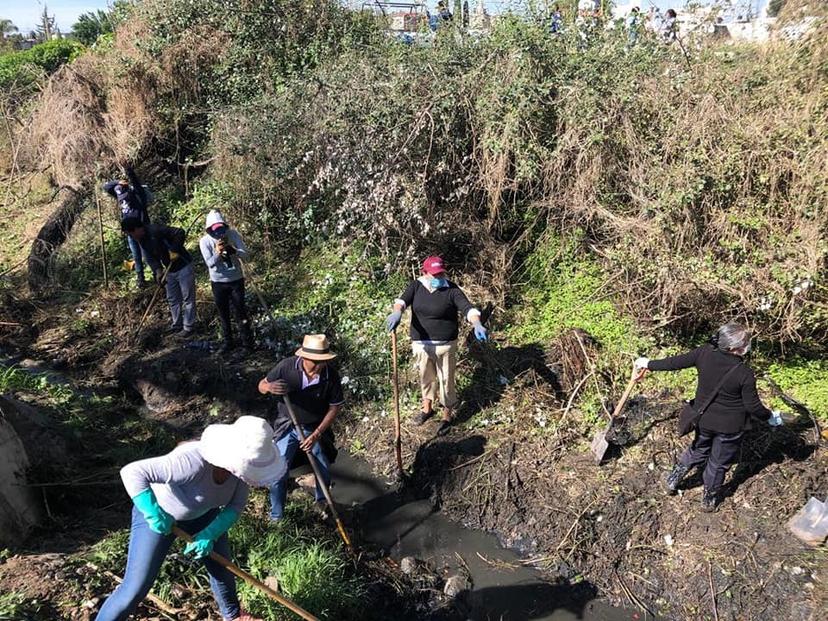 Realizan jornada de limpieza en San Antonio Cacalopetec