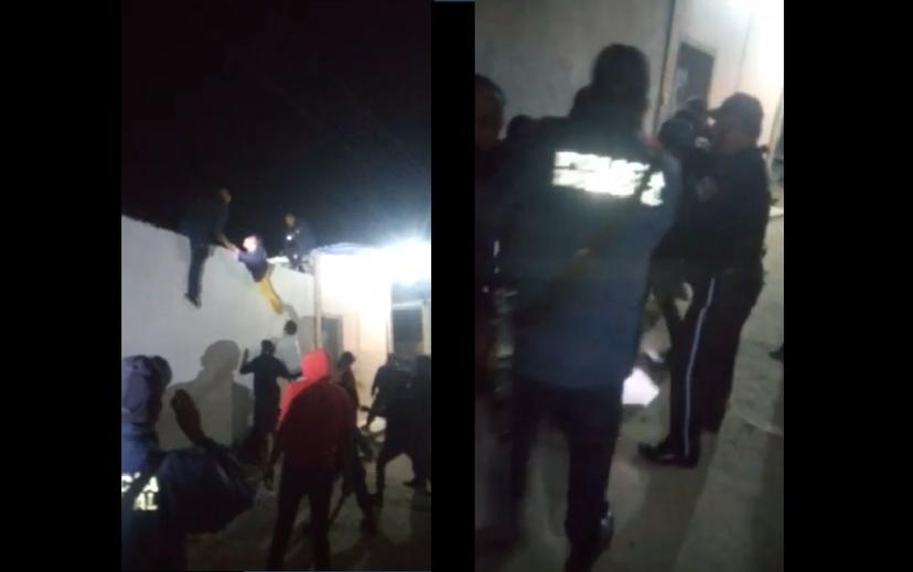 VIDEO Joven es golpeado tras ser sorprendido dentro de una vivienda en Huejotzingo