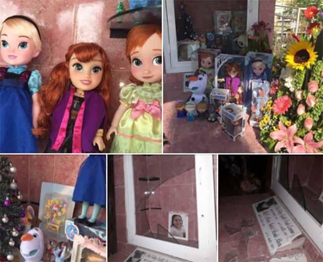 Roban juguetes de la tumba de una niña el día de Reyes