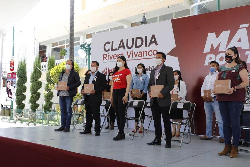 Claudia Rivera concluye informes de trabajo en las 17 Juntas Auxiliares