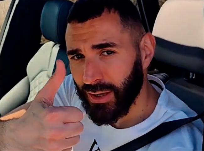 VIDEO Benzema del Real Madrid manda saludos para Puebla