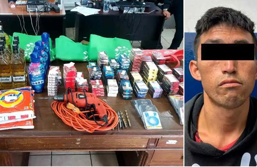 Detienen a joven que robó más de 100 artículos en Aurrerá de Vista Hermosa