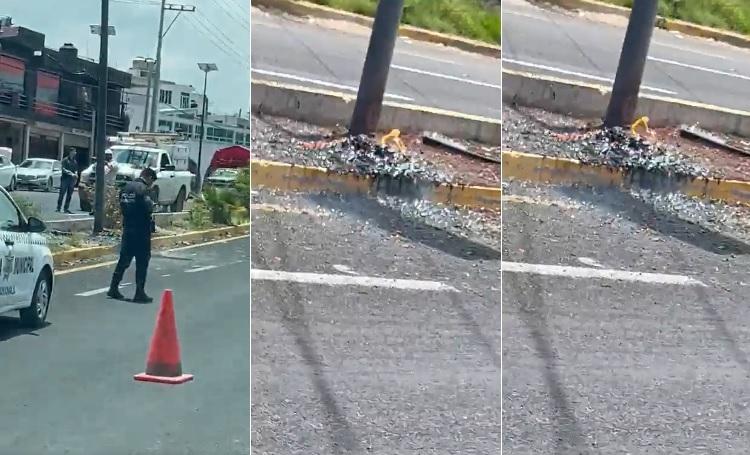 VIDEO ¿Brota lava en la Vía Corta Puebla – Chiauhtempan?