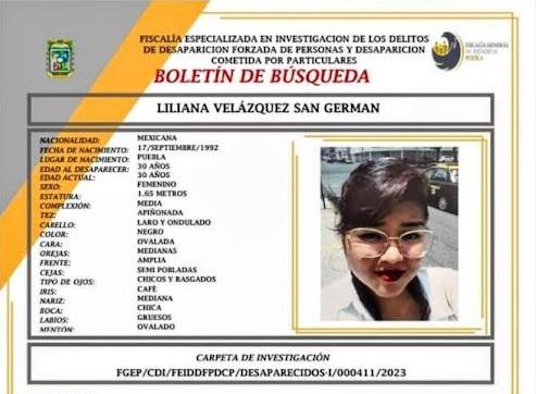 Liliana fue presuntamente asesinada por su pareja en Puebla capital