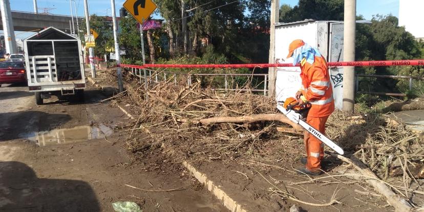 Tras lluvias recaban 10 toneladas de basura en calles de la capital