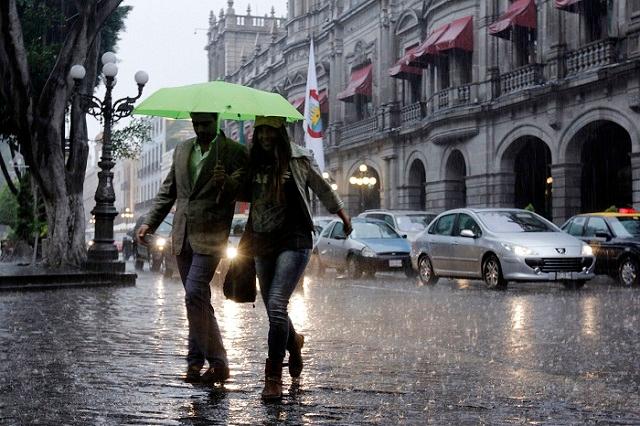 Se esperan lluvias en Puebla capital y zona metropolitana