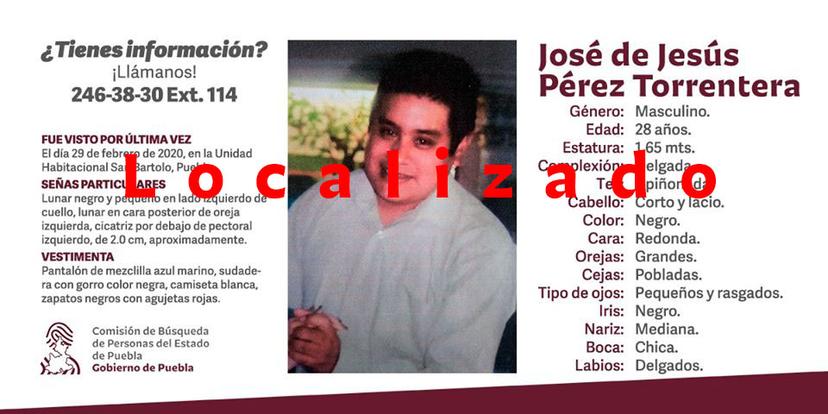 A 2 meses de extraviado localizan a joven de San Bartolo