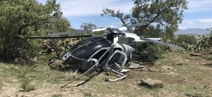 Se desploma helicóptero de la Fuerza Aérea 