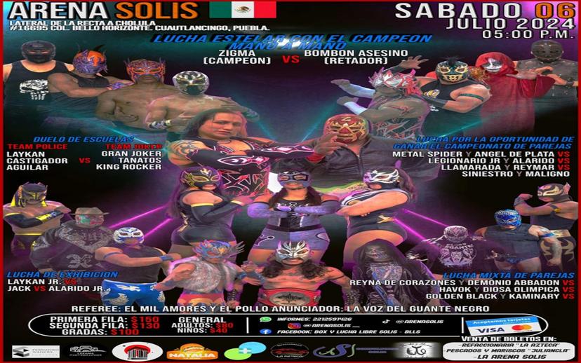 Arena Solís expondrá su campeonato completo