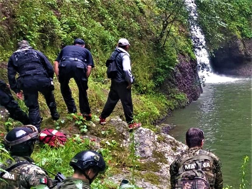 Joven muere al caer a la poza Chimila en Huauchinango