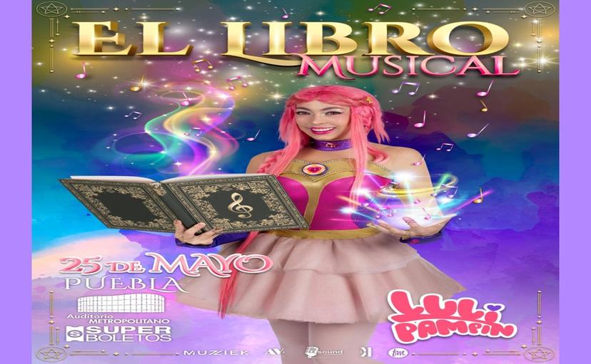 Luli Pampín presentará El Libro Musical en Puebla