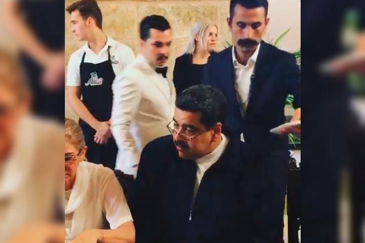 VIDEO Mientras Venezuela muere de hambre Maduro disfruta un festín en Estambul