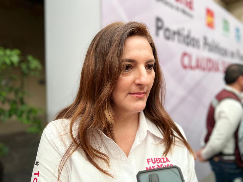 Defiende Maiella Gómez Maldonado candidatura de Juan Lira Maldonado en Chignahuapan