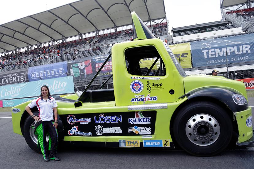 Majo Rodríguez fue segundo lugar en los Tractocamiones