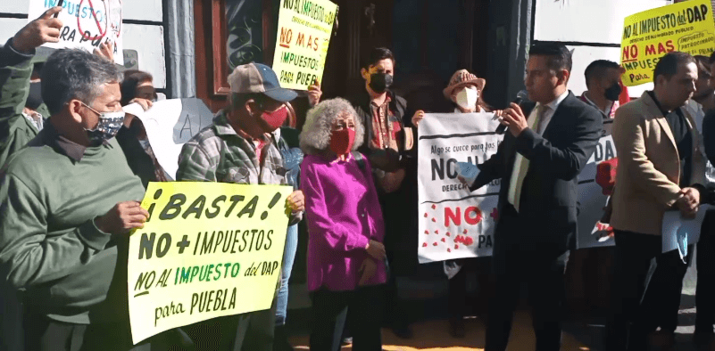 VIDEO Se manifiestan contra el DAP en el Congreso Local