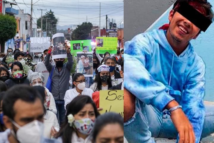 Durante marcha, familiares de Aldo piden detener asesinato de jóvenes