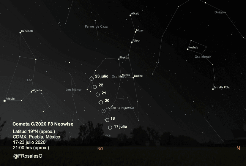 Hasta esta semana será posible ver el cometa NEOWISE