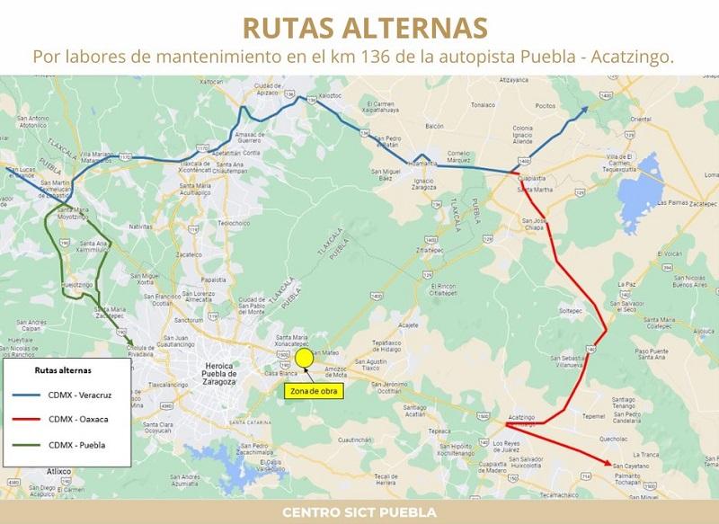 Obras en la Puebla-Acatzingo complican viajes a Veracruz y Oaxaca