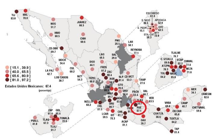 Aumenta a 87.1% la percepción de inseguridad en Puebla: Inegi
