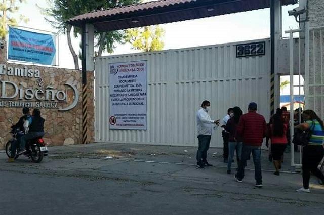 Empresa maquiladora en Tehuacán suspende actividades por Covid 19