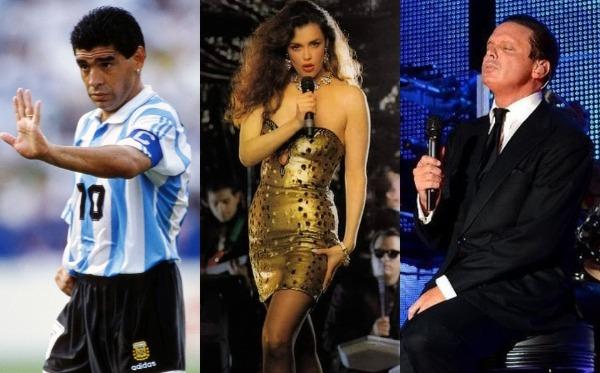 Maradona intentó robarse a Lucía Méndez, pero era novia de Luis Miguel