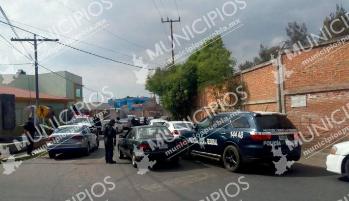 Balacera por presunto secuestro de tianguista en Texmelucan