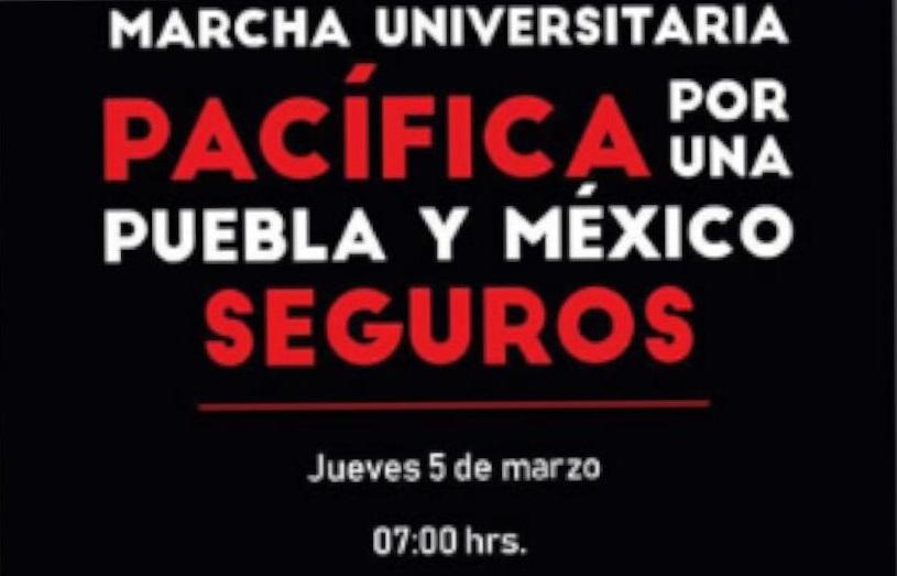 30 universidades marcharán este 5 de marzo para exigir seguridad