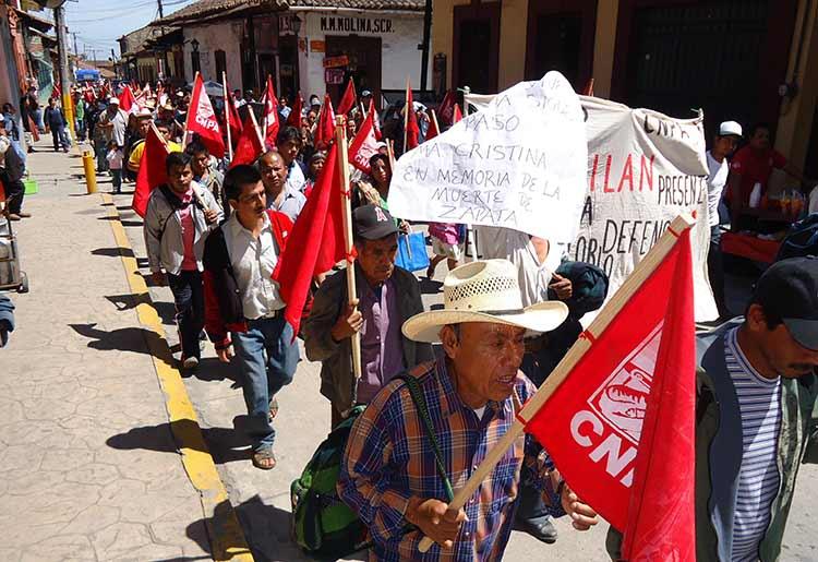 Exige MIOCUP en Zacapoaxtla liberación de opositores al Gasoducto Morelos