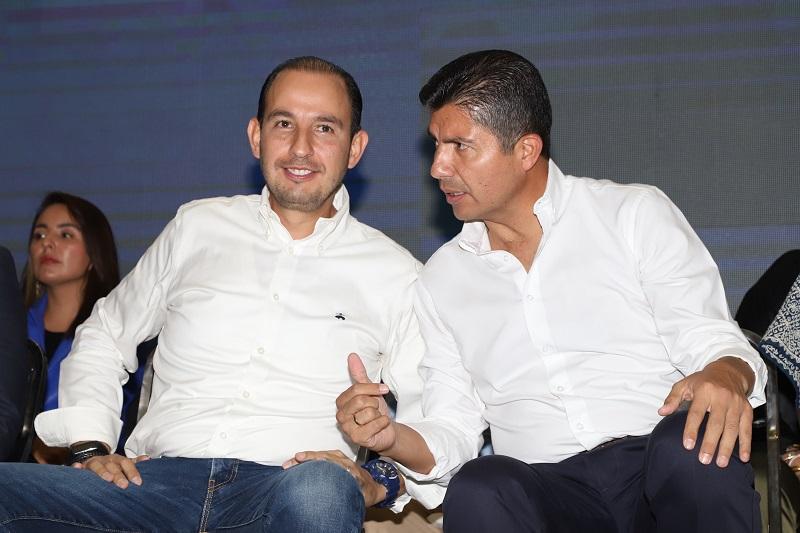 Apapacha Marko Cortés a Eduardo Rivera Pérez tras su visita a Puebla