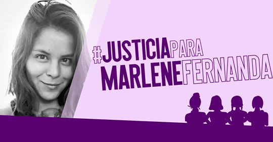 Marlene no se suicidó, la asesinó su novio