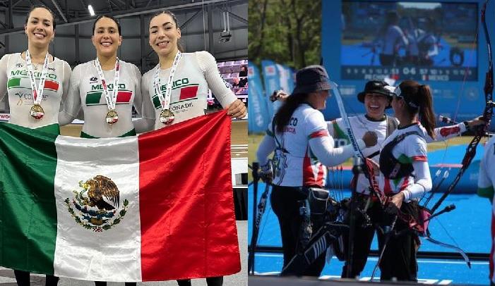 Mexicanas doradas: ganan oros en mundiales de ciclismo y tiro con arco