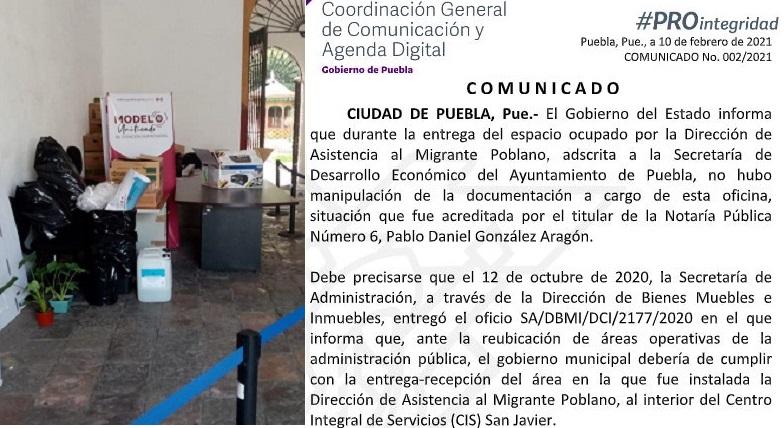 Estado desaloja Dirección Municipal para Migrantes del CIS San Javier