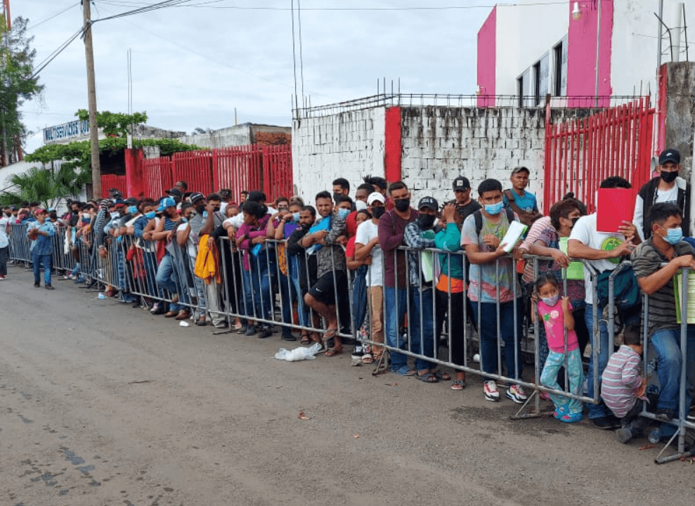 Reportan baja concurrencia de migrantes en Comar de Tapachula