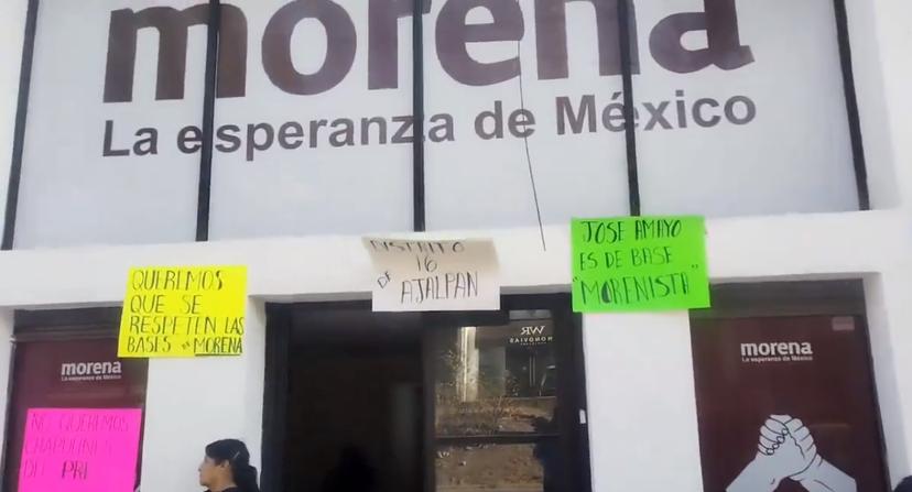 Ahora protestan en Morena contra designación de candidatura en municipio de Ajalpan