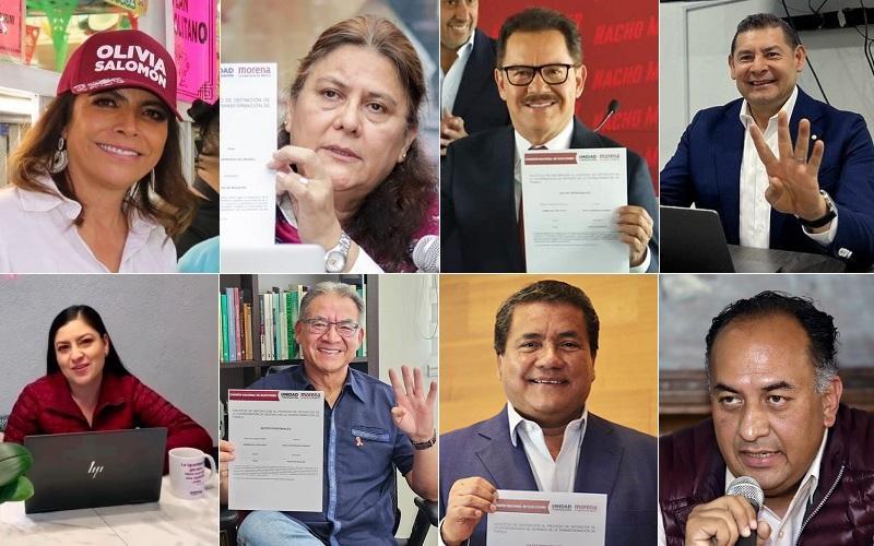 Confirman 8 morenistas su registro para ir por la gubernatura de Puebla