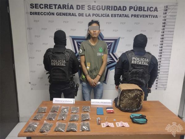 Cae Luis con seis kilos de marihuana en La Resurrección