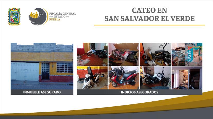 En cateo en San Salvador El Verde Fiscalía aseguró 19 motos robadas