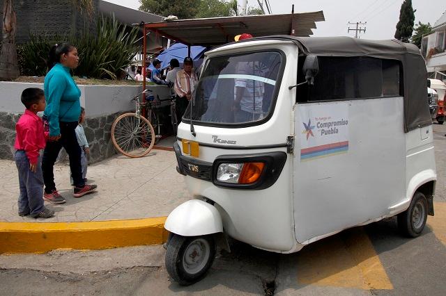 En análisis, circulación de mototaxis en la capital poblana