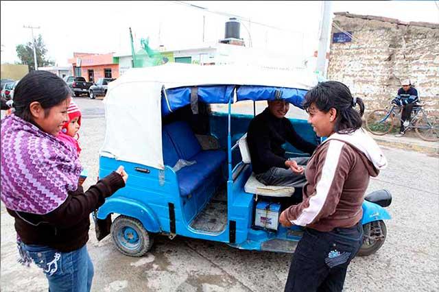 Reaparecen mototaxis en Cuautlancingo por falta de operativos