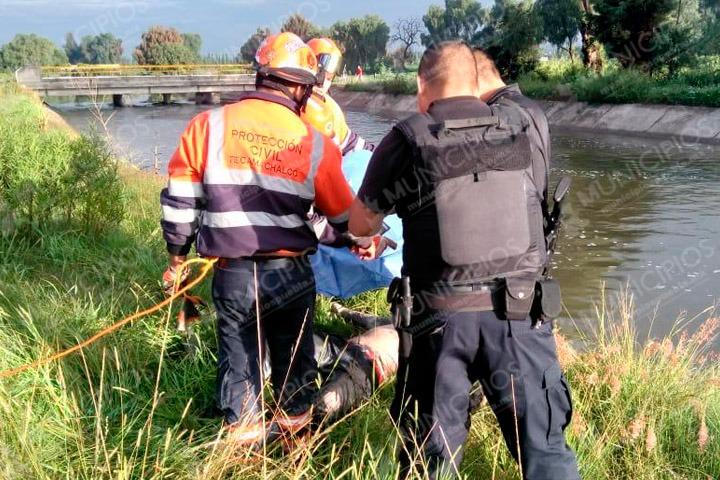 Quería foto en espuma tóxica y aparece muerto en canal de Valsequillo