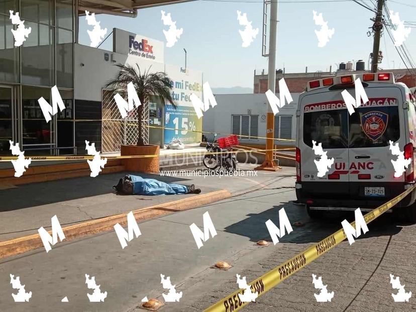 Pierde la vida hombre a las afueras de terminal de autobuses AU en Tehuacán