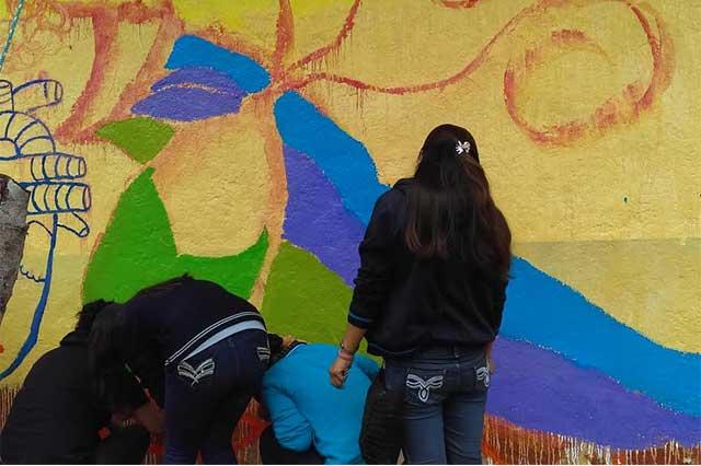 Con mural, Ahuacatlán reitera su rechazo a hidroeléctrica