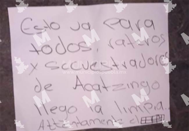 Ejecutan a menor de edad, dejan su cuerpo y anuncian limpia en Acatzingo