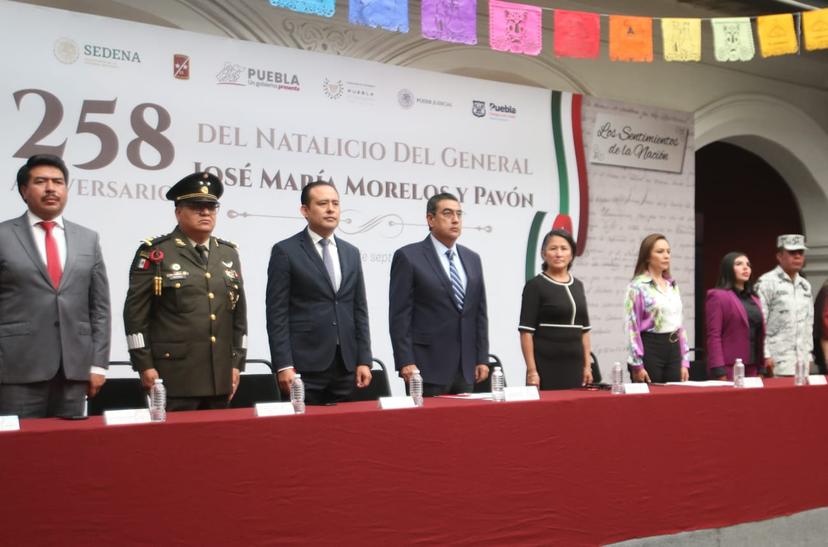 Céspedes presidió la Ceremonia por el Aniversario del Natalicio de Morelos y Pavón