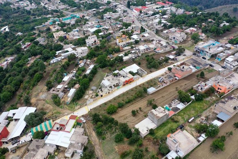 Alvarado inaugura obra de concreto hidráulico en Nepopualco