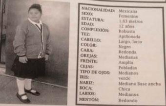 Isis Estefanía de 12 años desapareció en Galaxia La Calera